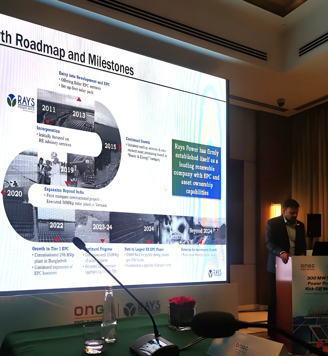 RaysPowerInfra's tweet photo. 🌞 Successful Kickoff for the 300 MW Solar Power Project 🌞
We are excited to announce that we have completed the kickoff meeting for the 300 MW Solar Power Project with ONGC.

#RenewableEnergy #SolarPower #ONGC #CleanEnergy #EnergyTransition #ProjectKickoff #RaysPowerInfra https://t.co/WVty6WMfGK