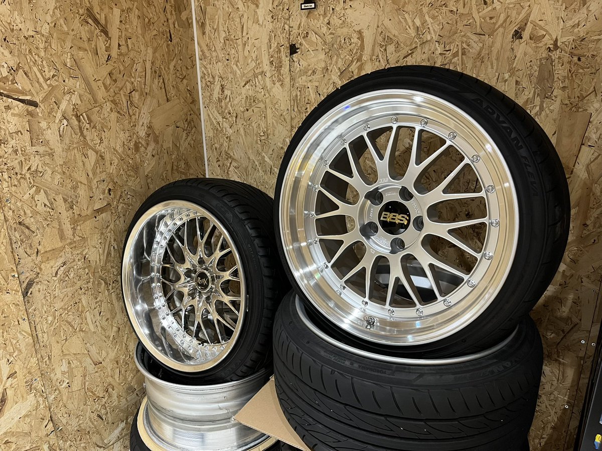 BBS LM086 18インチ 10J+20 ADVAN FLEVA 225/35/18 WORK REZAXll 18