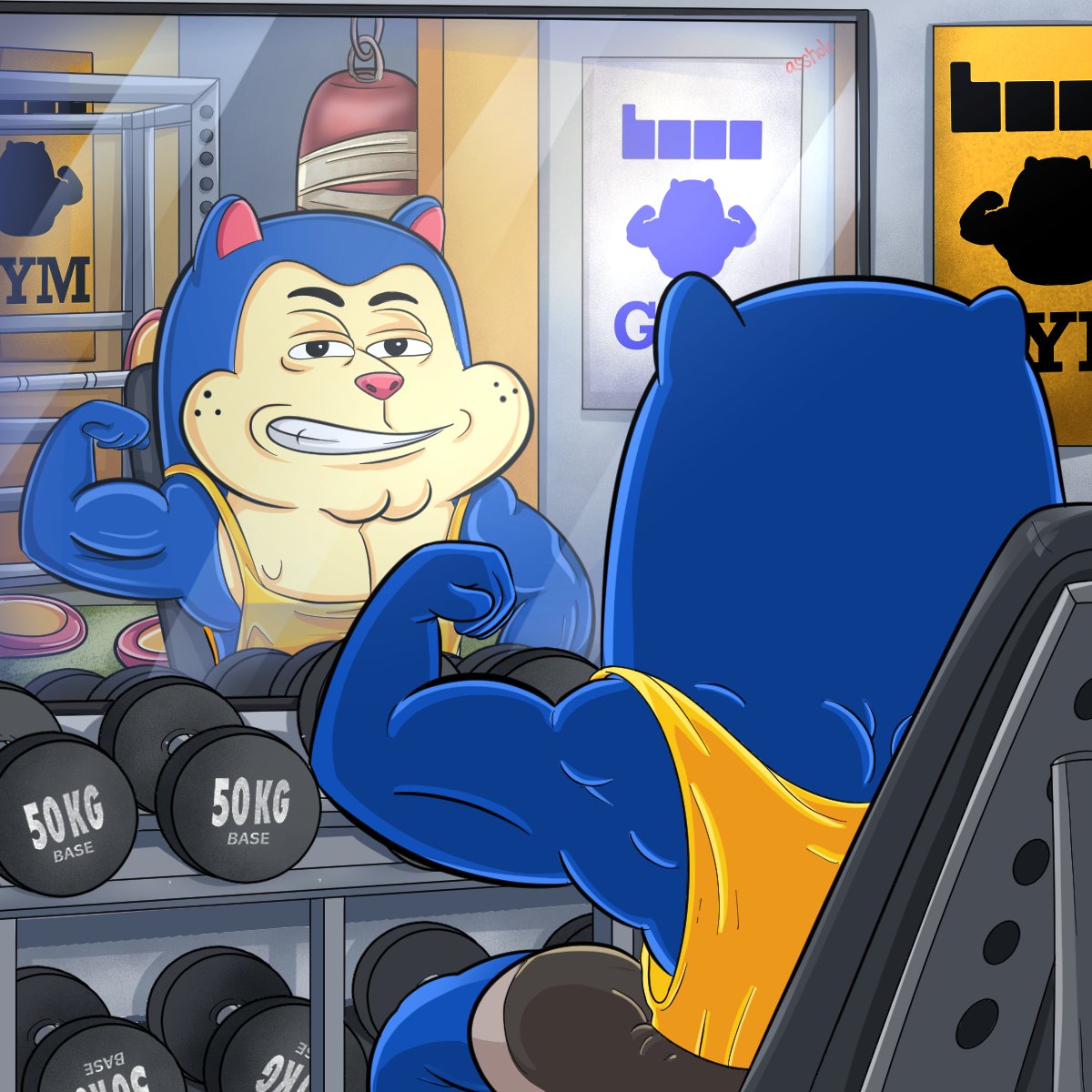 Been hitting the new <a href="/base/">Base</a> gym - getting JACKED💪