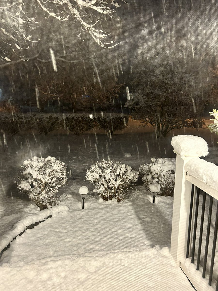 I have to laugh, ALL the TV forecasters were predicting 1 -3 inches of snow for this storm, all the local knowledgeable forecasters were predicting 4-6 inches, guess who won…