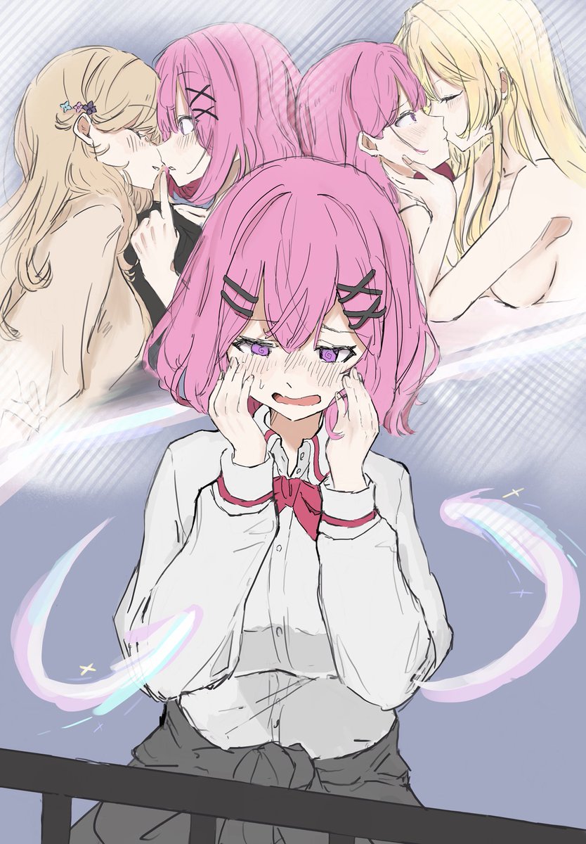 mi_fleur00's tweet photo. キスの思い出（※原作第4巻、アニメ第2話参考）
#わたなれ https://t.co/Y826QlmsUp