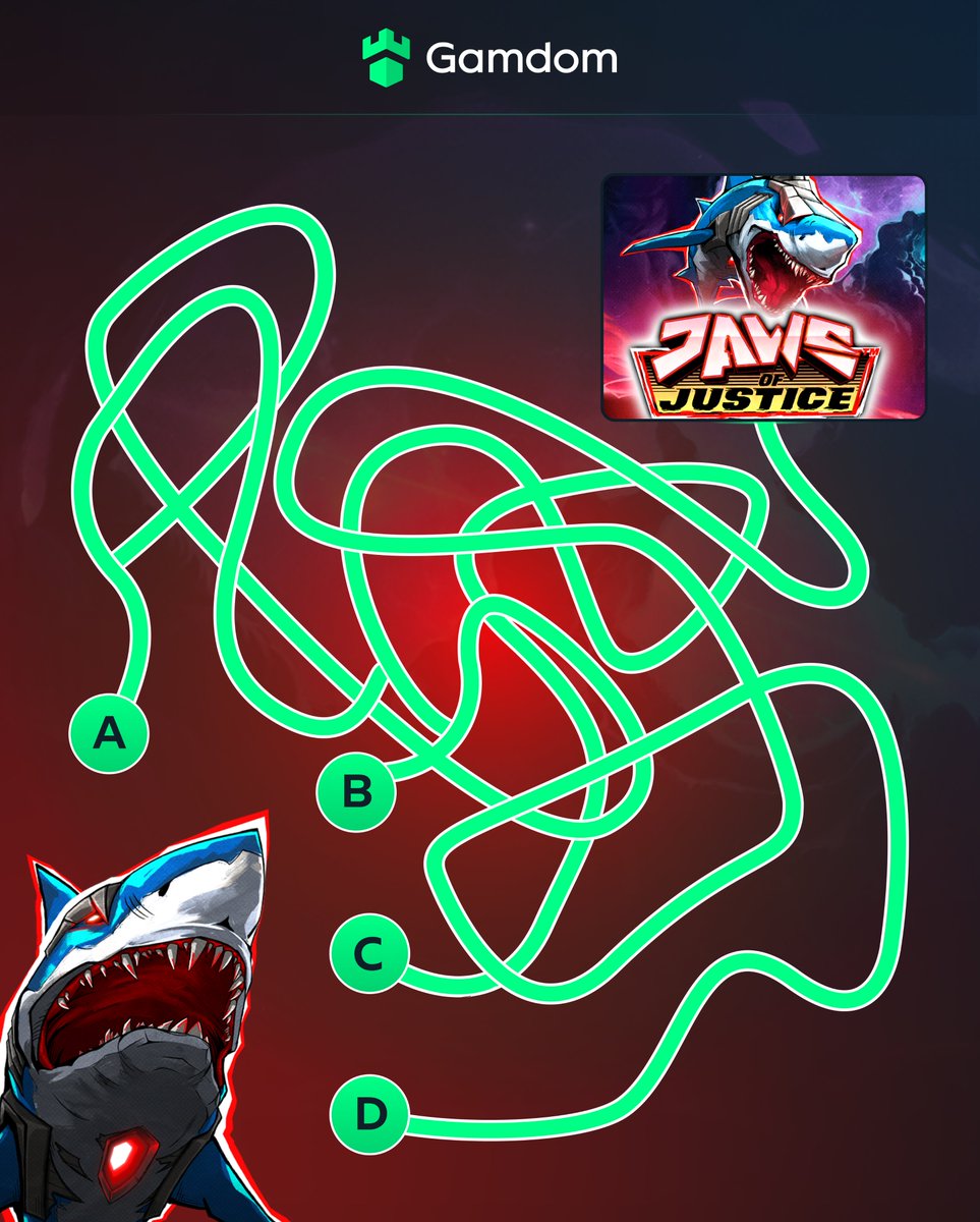 gamdom's tweet image. Can you survive the Maze of Slot: Jaws of Justice and claim FREE Spins? ⚖️

🦈 Comment your @gamdom userID
🦈 Like &amp;amp; Repost
🦈 Tag a friend

*KYC Lvl 2 verified Gamdom users only