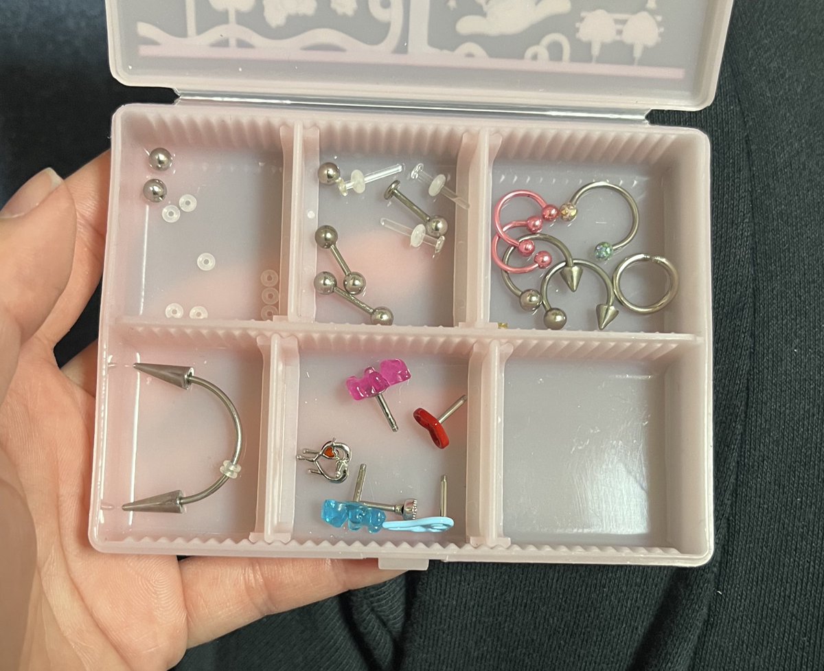 ピアス増えたから整理した