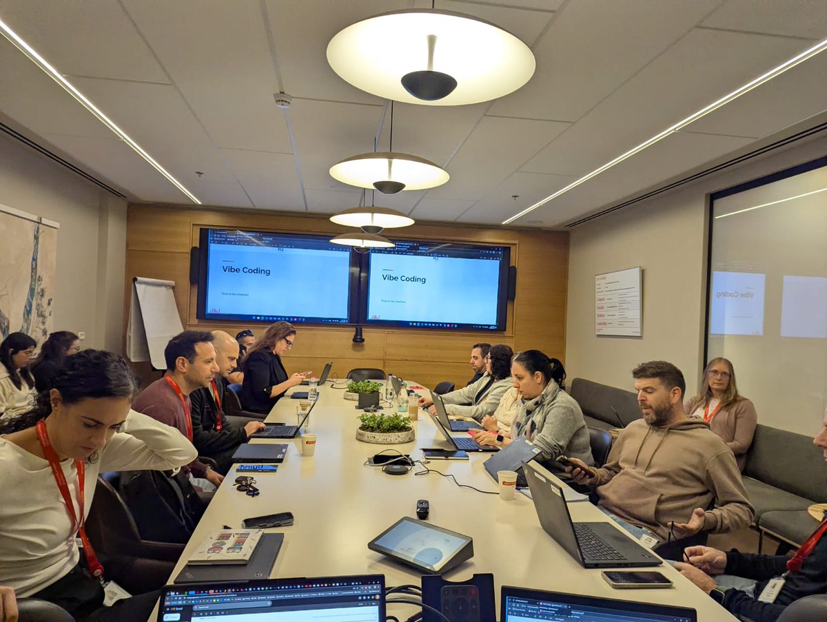 razamit's tweet photo. Just wrapped another fun Vibe Coding workshop with the awesome Johnson &amp; Johnson MedTech Operations team! Great energy and hands-on learning all around Booking more sessions now, let's bring this to your team!
VibeCoding #CodingWorkshop #TechTraining https://t.co/Zg6UNoEYJt