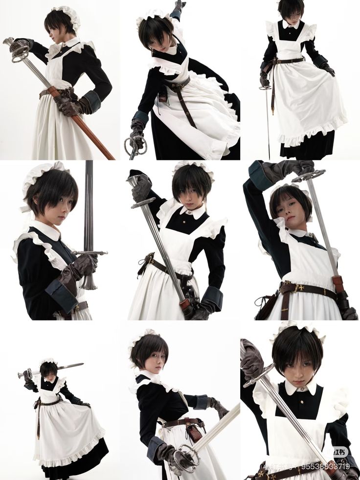 draw_back_up's tweet image. 메이드 검사 구도 모음