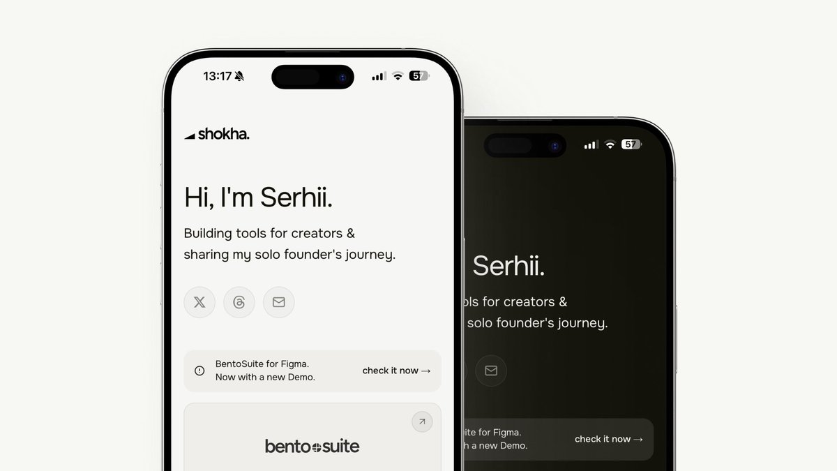 Built shokha.io this week.

Finally have a proper home for my profile links instead of relying on Linktree or some other service.

Nothing fancy — just a hub that connects BentoSuite, Todoshot, and whatever I build next.

But it's mine, and that matters more than I