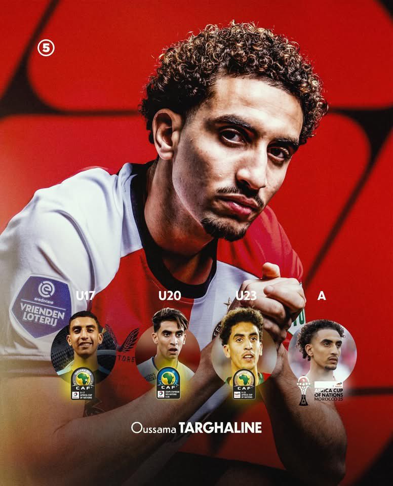 Did you know ⁉️🤯 Targhalline is the only player called up across all AFCON categories 🇲🇦🔥