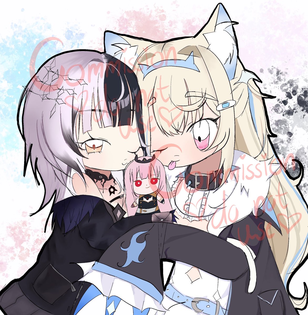 sallyally4eva's tweet photo. commission 🩵🩷🖤🤍 https://t.co/NQnS1hhbPd