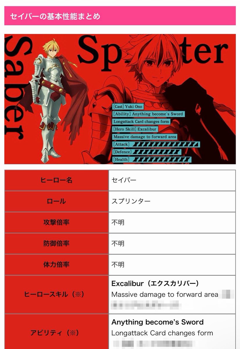 🎊先行情報まとめ🎊 『Fate/strange Fake』コラボで登場するセイバー