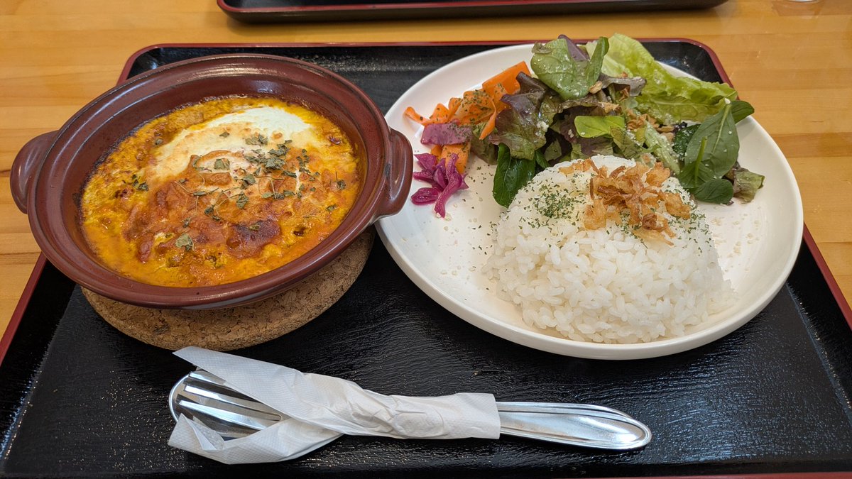 今日のアカビランチはルフトさんでキーマカレー！！ 名前忘れたけど