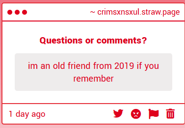 (HIATUS) CRIMSXNSXUL (#1 MEPHONE4 KINNIE) tweet media