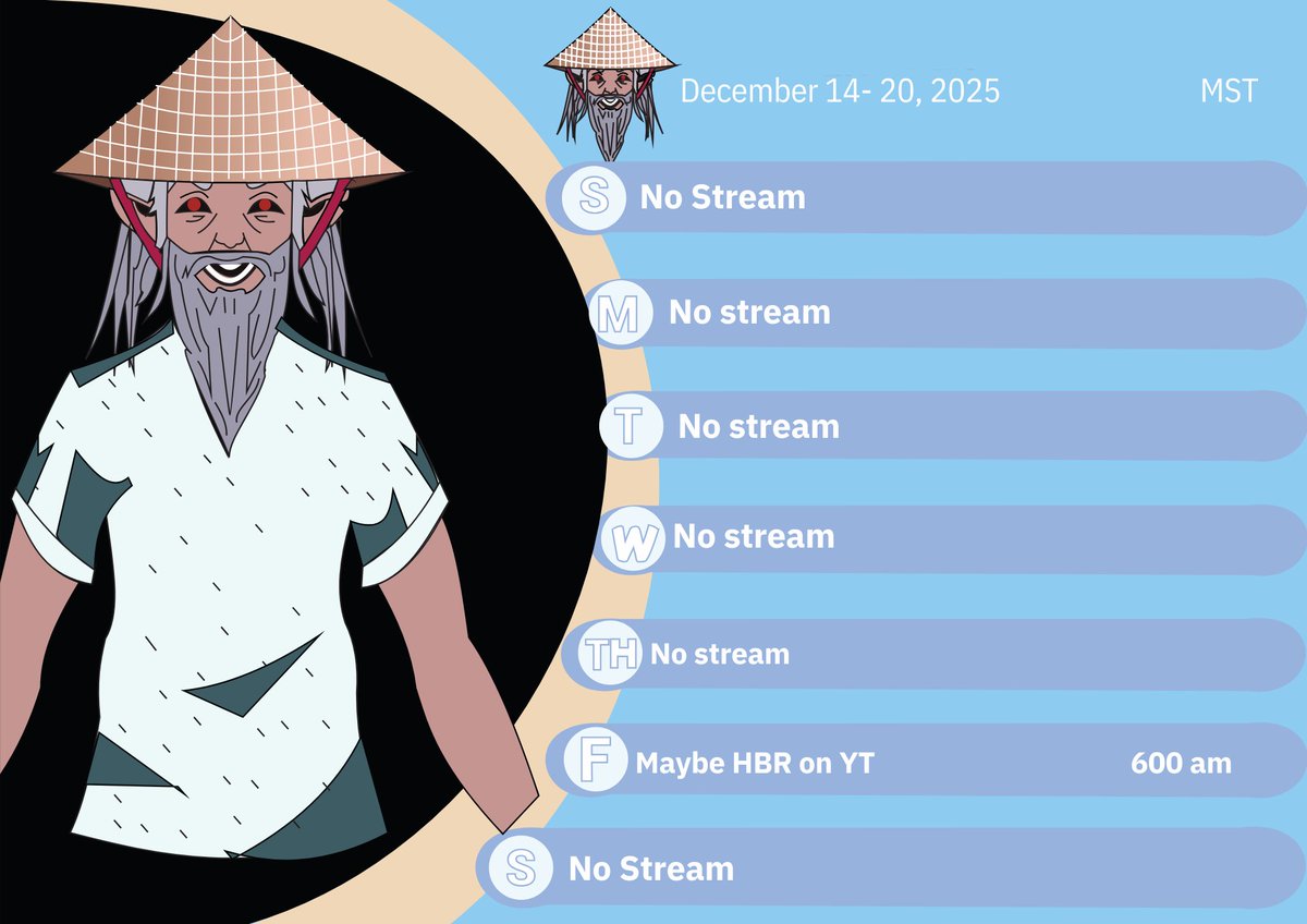 So my last schedule for the year before my vacation. Next year I will come back with more Holodiner

Schedule for next week
YT: youtube.com/channel/UCVh5s…
Twitch: twitch.tv/aalpcaspettlevt

schedule credits: 
<a href="/JolesVtuber/">Kira Vtuber Commission|🇺🇸</a>