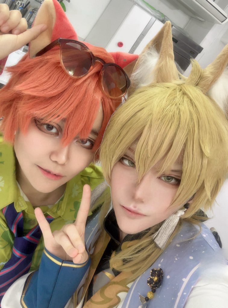 地味〜〜〜に久しぶりだったmimiちゃんと🦊揃いだった〜〜〜ヽ