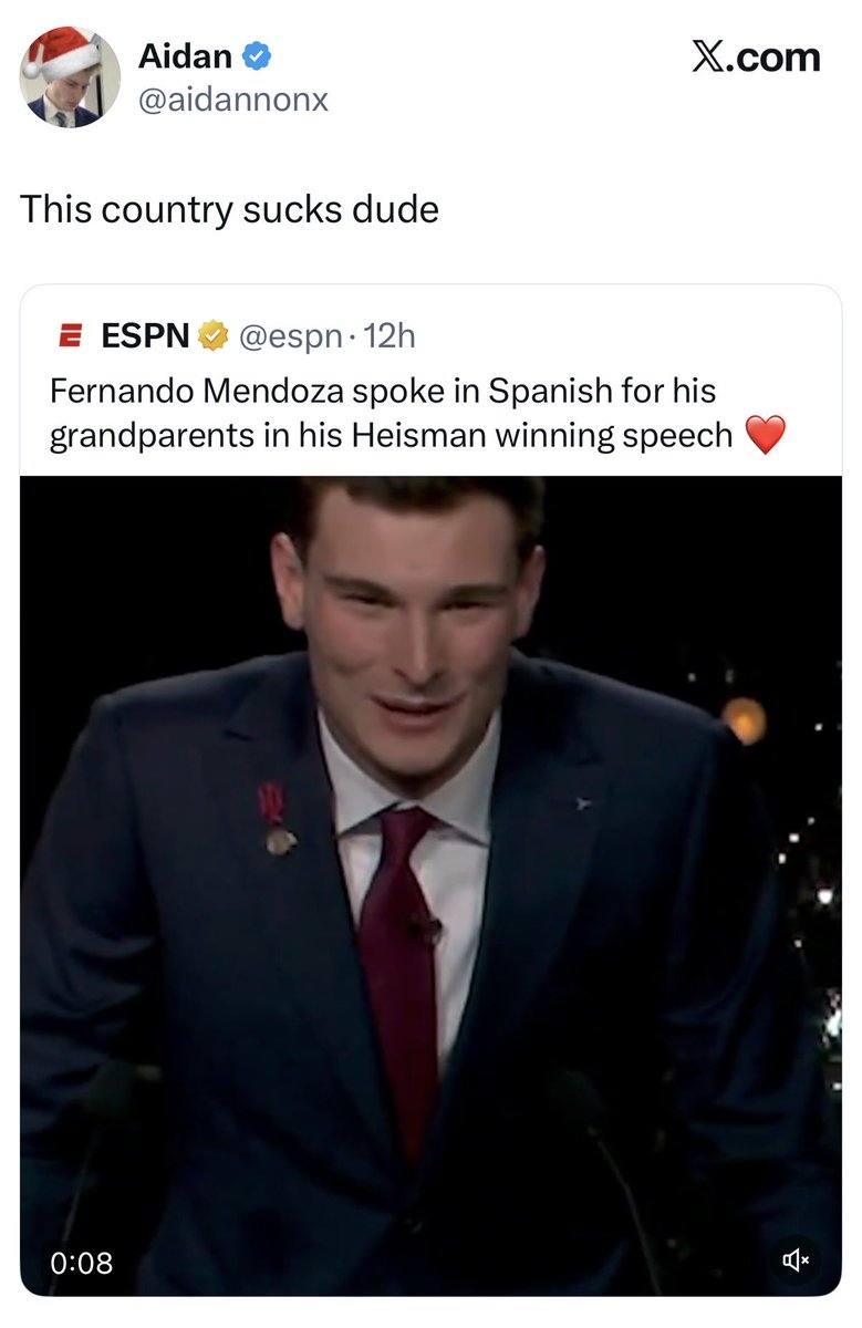 JamesSurowiecki's tweet image. Quintessential American story of assimilation: grandparents emigrate here - from Cuba -  in search of a better life, and two generations later, their son is a star in the world's most American sport. And RW trolls are still miserable because Mendoza is bilingual.