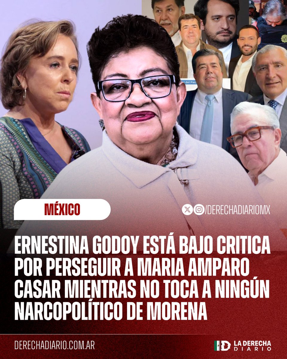 Apenas llegó <a href="/ErnestinaGodoy_/">Ernestina Godoy Ramos</a>
A la <a href="/FGRMexico/">FGR México</a> Comenzó la Persecución politica del <a href="/PartidoMorenaMx/">Morena</a> en contra de sus "adversarios"
👇👇
 Queda claro que toda persecución de la Fiscalía  jamas será para ningún NARCOPOLITICO DE MORENA 

#MorenaEsCORRUPCIÓN