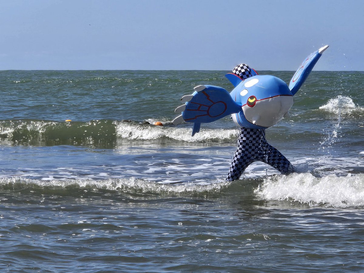 海で泳ぐカイオーガです。