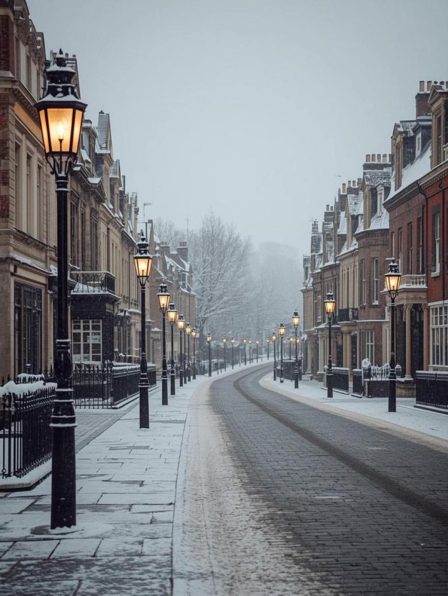 visualtherapy0's tweet image. snowy day in Oxford