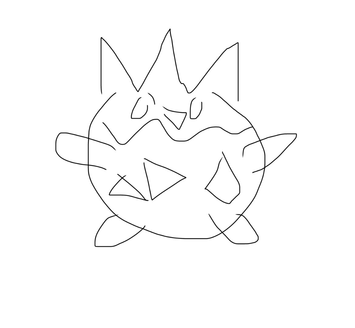 私が描いたトゲピーこれだからな 全然人の事笑えん