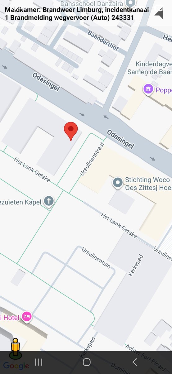 Brandmelding wegvervoer in Sittard