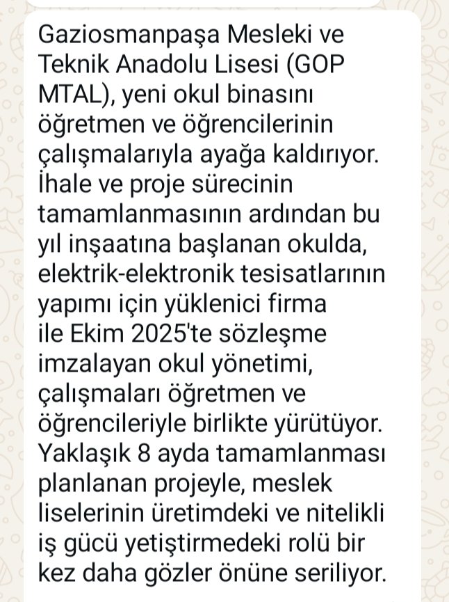 gopmetal's tweet photo. Gaziosmanpaşa Mesleki ve Teknik Anadolu Lisesi (GOP MTAL), yeni okul binasını öğretmen ve öğrencilerinin çalışmalarıyla ayağa kaldırıyor.
@tcmeb 
@MucahitYentur
@istanbulilmem @istanbul_MTE 
@yndisk @tcgaziosmanpasa 
@FatihMTopsakal @gopmem 
@ymete52 @gopmetal https://t.co/oOX9kUlODV