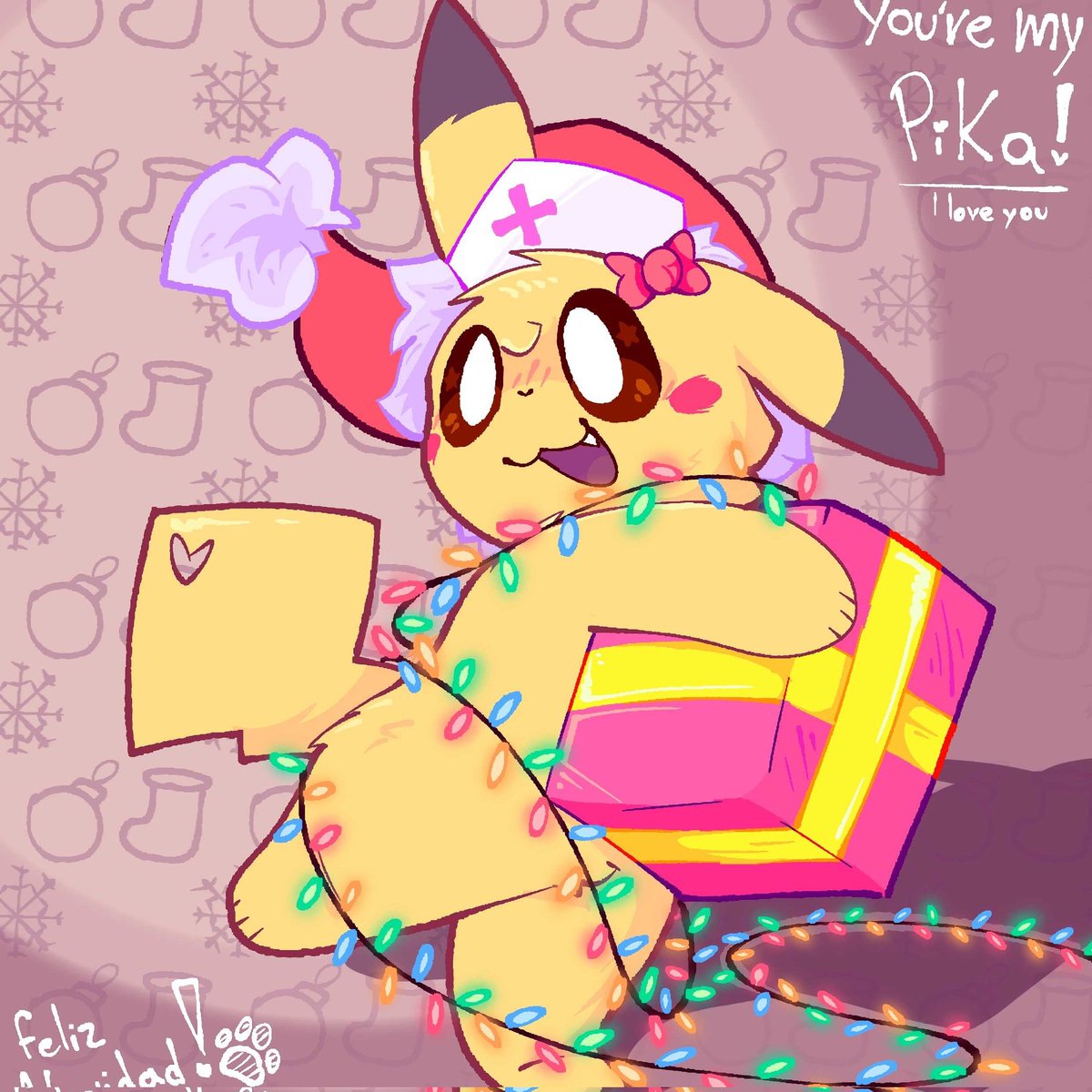 The holidays are coming, friends! I hope you all have a spectacular holidays! Remember to spend your time with loved ones. ❤️
Y gracias por el dibujo <a href="/LowwyCoffee/">Lowwy💕</a> (🎨), te quiero hasta la luna y más allá!! 💝