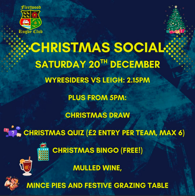 Matchday &amp; Christmas Festivities at the Club! #Pitchero
fleetwoodrugby.com/news/matchday-…