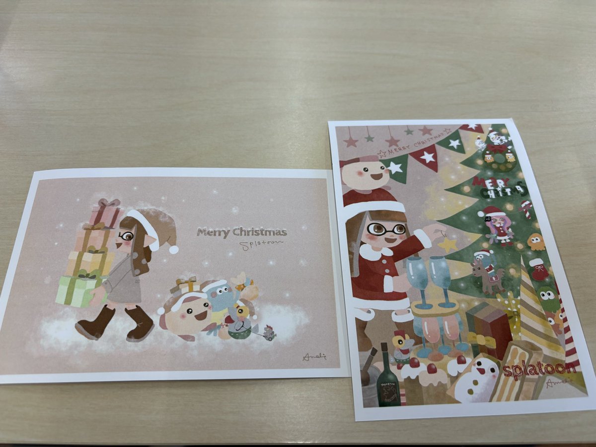 いつも癒されてるAmeさんのイラストを手元に置いておけるなんて嬉しすぎ🥳
ありがとうございます😊♪🎄