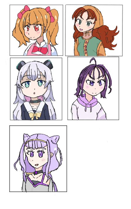 ころうの落書き ルール・アムール あと1人だれ描くか ネタがないかも