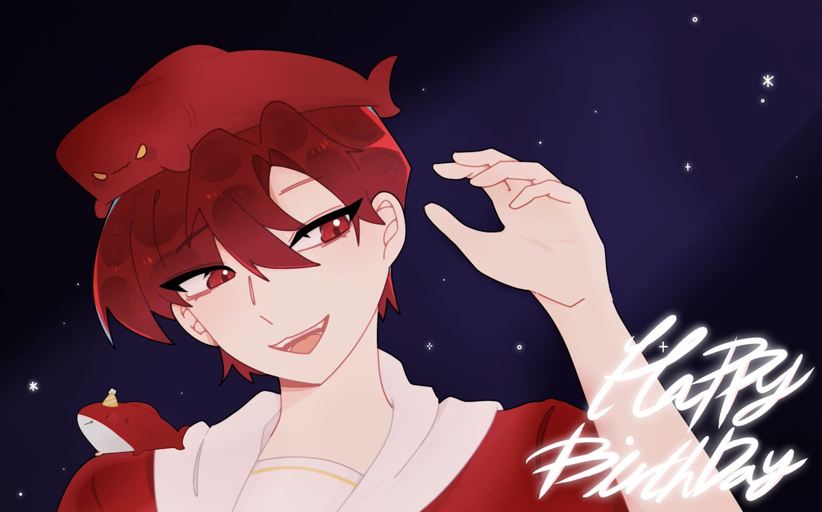 #HAPPY_RATH4R_DAY 
#그래_사랑한다_라더생일이니까
🎉🦈🎉 라더님 생일 축하해요!!