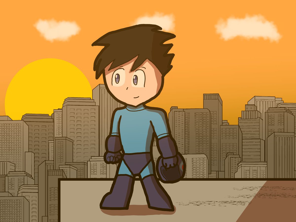 The bomber is back.

#art #megaman