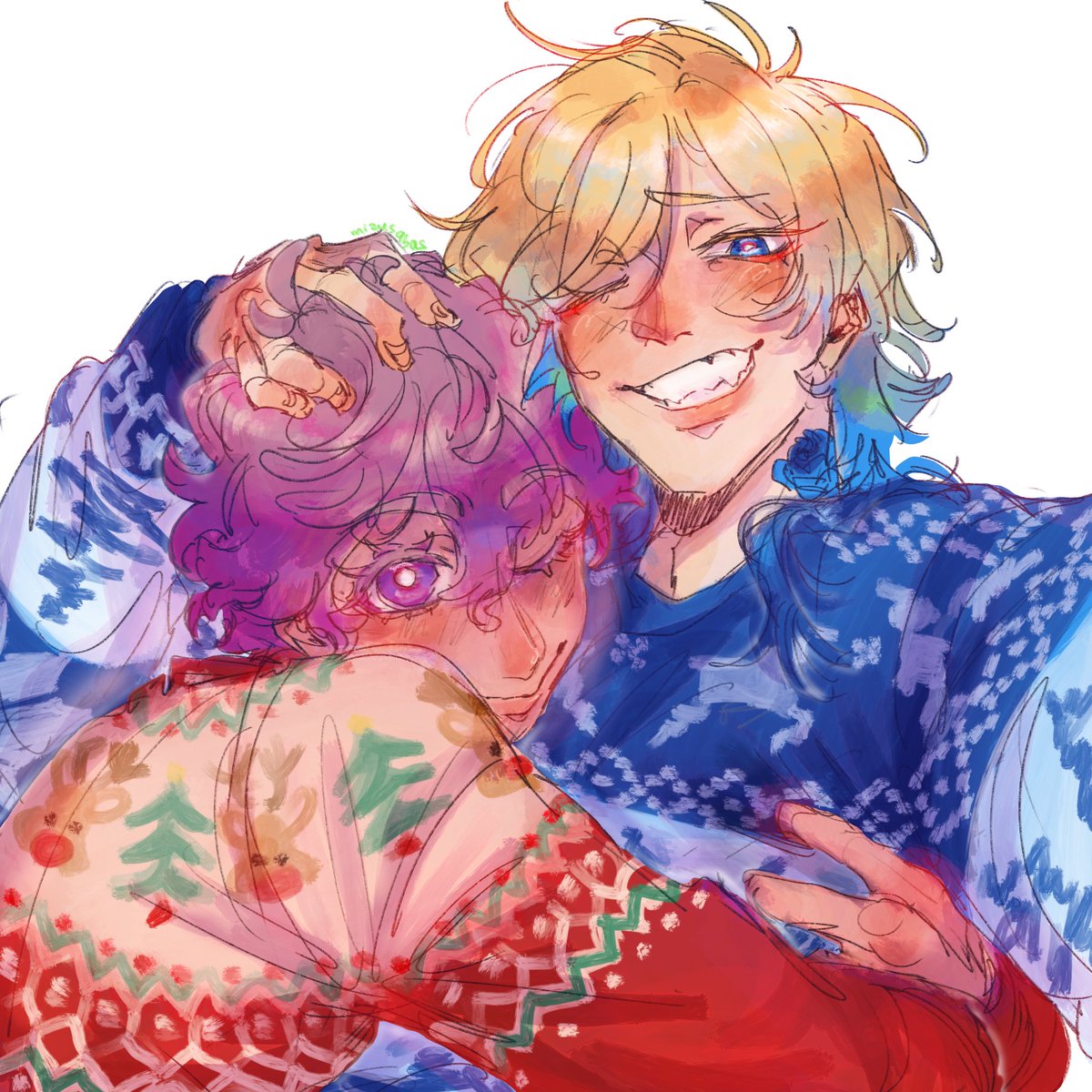 pinketness's tweet photo. so many people craving for happy micha, do you guys also crave for happy snuggly warm christmassy kainess? https://t.co/c0TbtzCC6h