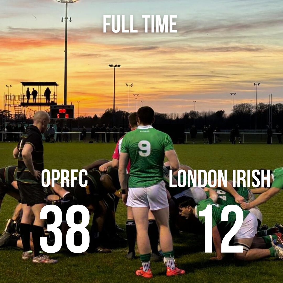 OPRFC's tweet image. 𝐅𝐮𝐥𝐥 𝐓𝐢𝐦𝐞

𝐎𝐏𝐑𝐅𝐂 𝟑𝟖-𝟏𝟐 𝐋𝐨𝐧𝐝𝐨𝐧 𝐈𝐫𝐢𝐬𝐡 𝐖𝐢𝐥𝐝 𝐆𝐞𝐞𝐬𝐞

An excellent 80 minute performance from Old Priorians sees them take all the points from Sunbury, beating London Irish 38-12 in a six try win!

Match report and more to come!