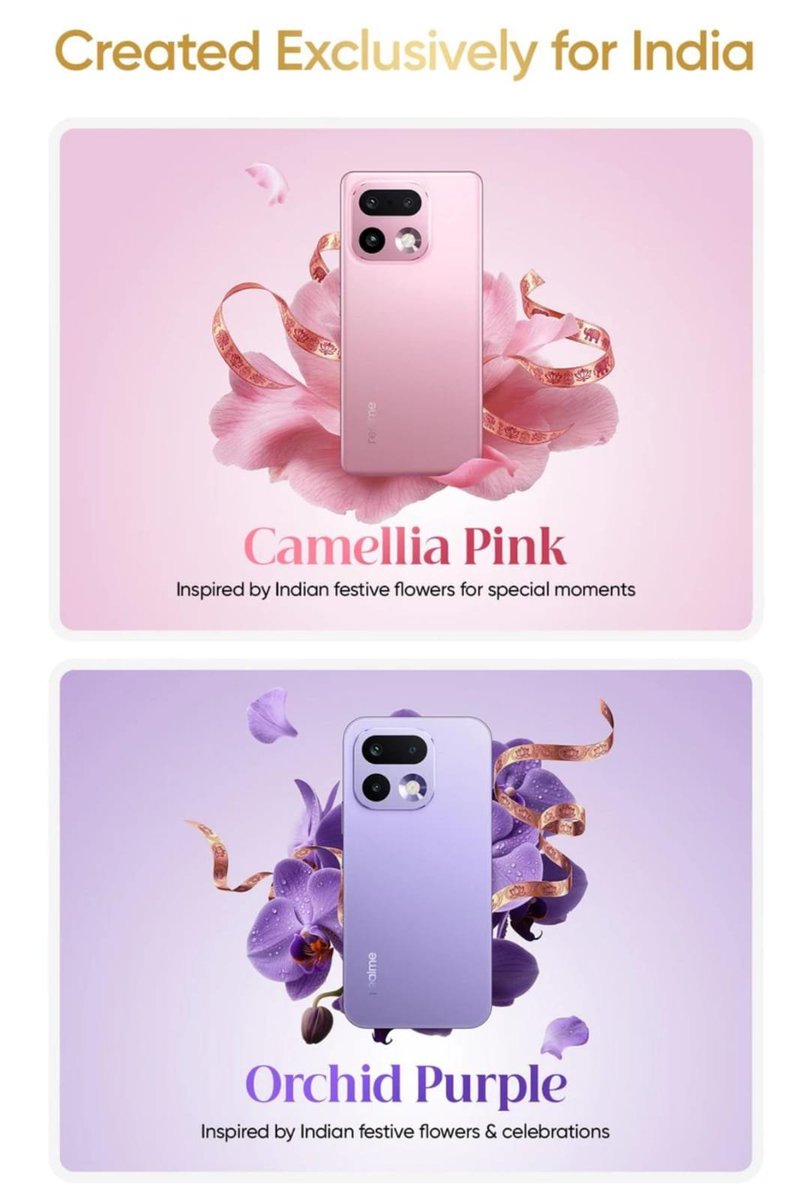 techsoooo's tweet photo. realme 16 Pro series color variants.
#realme16pro https://t.co/coa08L5e2N