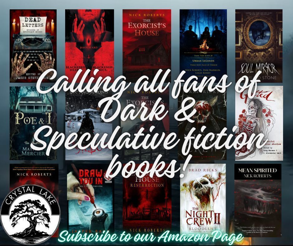 crystallakepub's tweet photo. Crystal Lake Publishing brings you the best in horror, thriller, dark fiction, fantasy, and supernatural suspense — from bestselling authors and bold new voices.
Follow us on Amazon to stay updated on book launches, deals, and exclusive releases: https://t.co/vO7TKBVsUF

#reader #horror #whattoread #tbr #horrorfan #fiction #books #crystallakepublishing