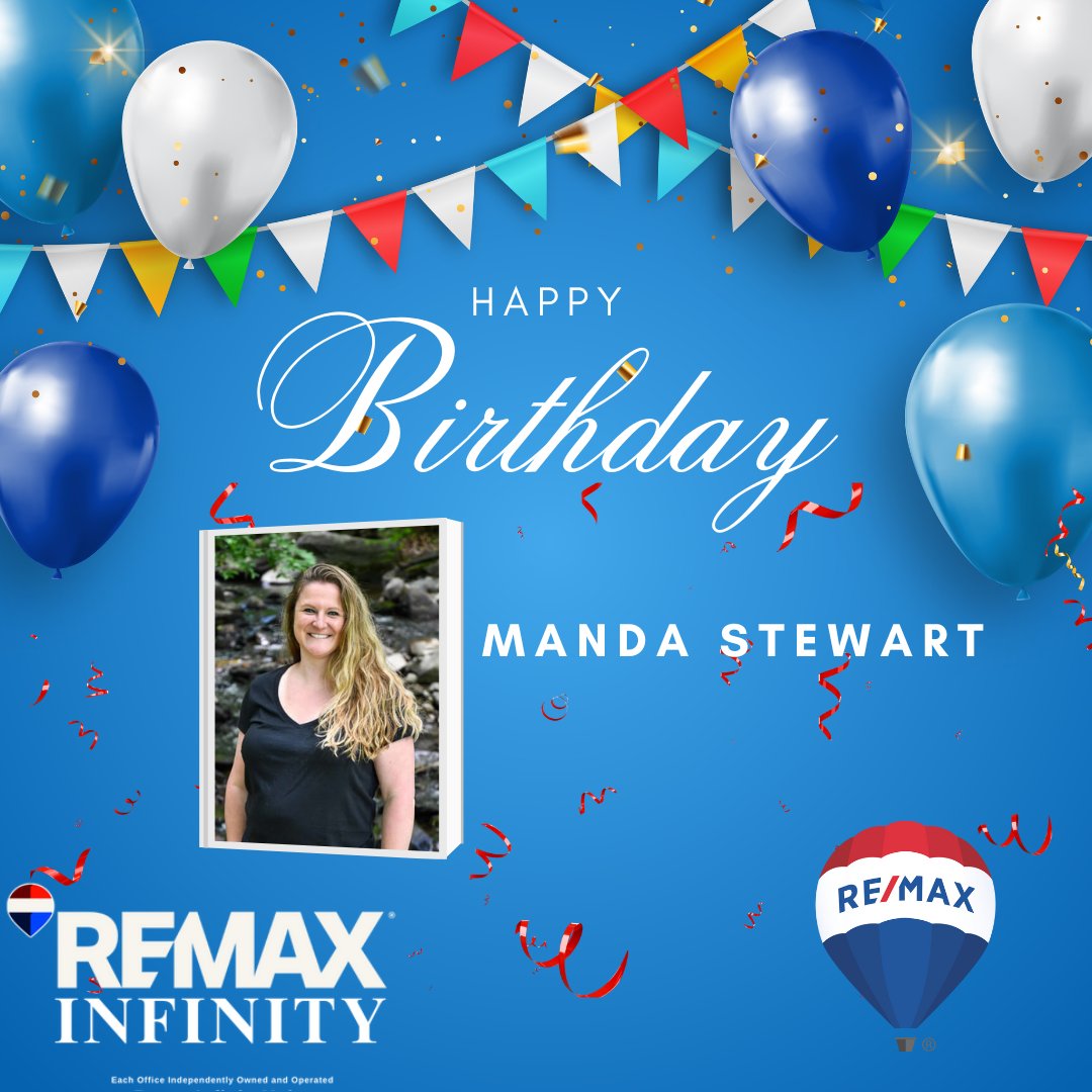 RemaxInfinityME's tweet photo. 🎉🎂 Happy Birthday, Manda Stewart! 🏡💙

Your RE/MAX Infinity family is wishing you a day full of joy, laughter, and celebration. Cheers to you, Manda! 🥳✨

#HappyBirthday #RemaxInfinity #MaineRealEstate https://t.co/vaEc2BAzA6