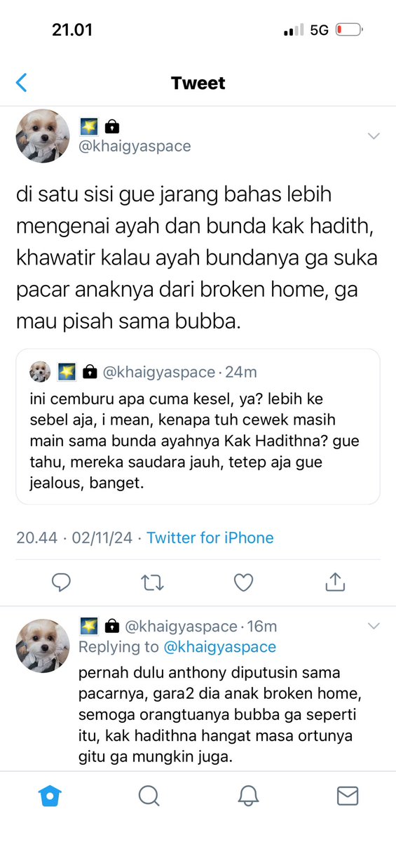 serenityon_sky's tweet photo. — 160

tiba-tiba banyak pikiran. https://t.co/b2nAcTCeto