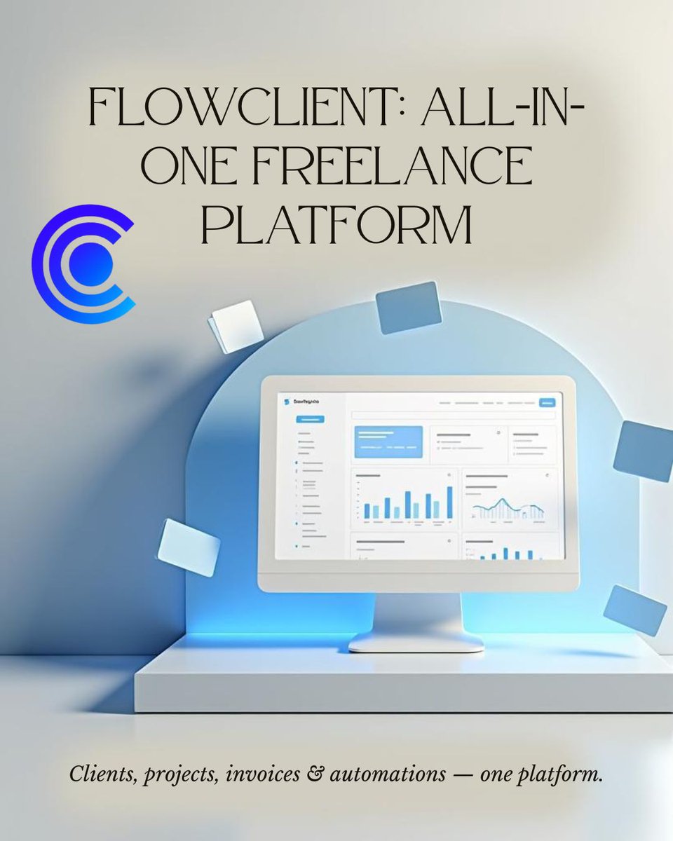 FlowClientAI's tweet image. Freelancers: stop juggling multiple tools.

FlowClient combines clients, projects, invoices &amp;amp; automations in one clean platform..💫

Try it free for 14 days →🔗👉 flowclient.net