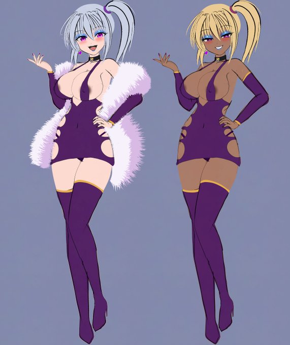 これ描くときの形をちゃんと決めておこうかなっていうラフ。(髪肌は気分で変わる 