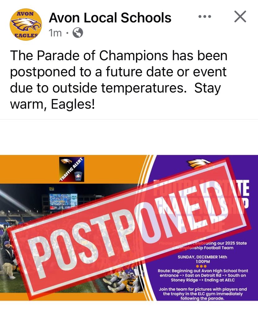 Avon, OH Police tweet media