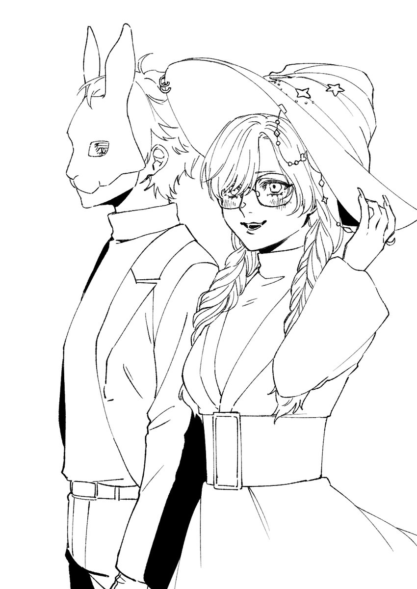kuu__neko's tweet photo. 🧙‍♀️と🤖 https://t.co/kGAZe10TaY