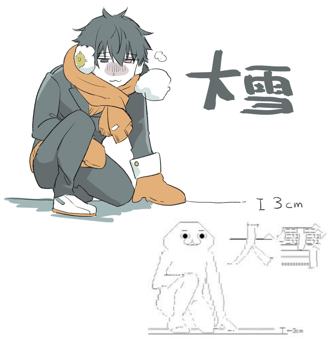 寒いが全然雪降らない