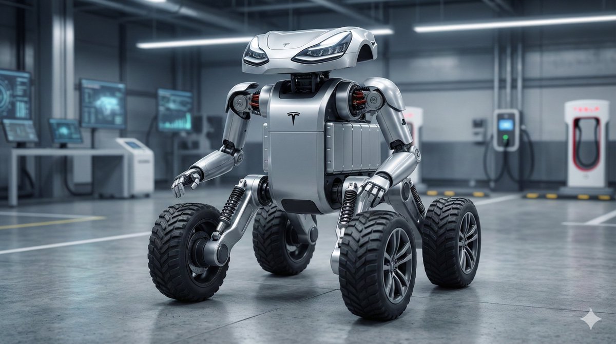 "A Tesla car is a robot on wheels"