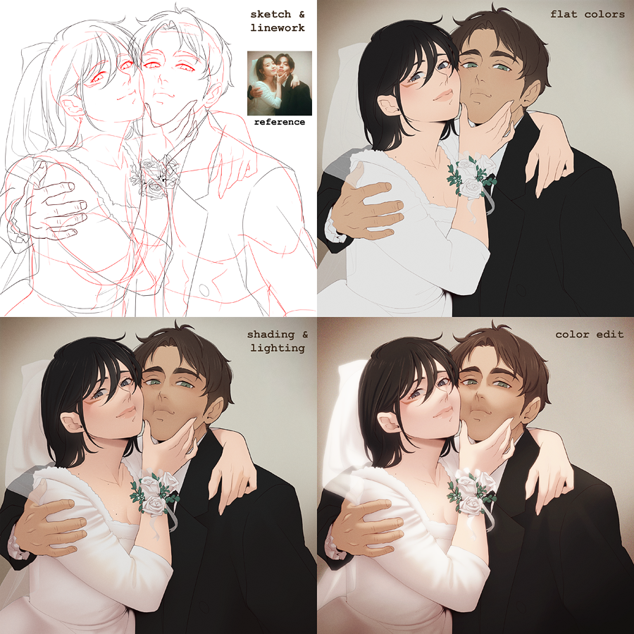 🤵🏾‍♂️👰🏻💒🧑‍🎨 