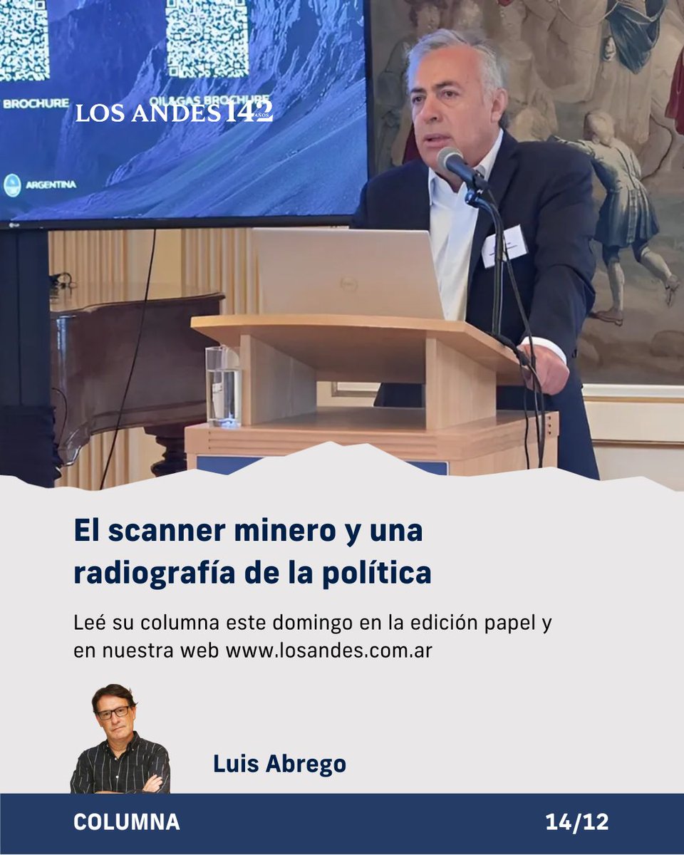 ✍️ | Leé la columna de <a href="/LuisAbrego/">Luis Abrego</a> este domingo, en la edición papel y en shorturl.at/S0cQ0

💬 "Si San Jorge logró transformarse de un espectro inversor que vagaba con su valija de promesas a un proyecto con aval científico, aumento de crédito social y ratificación
