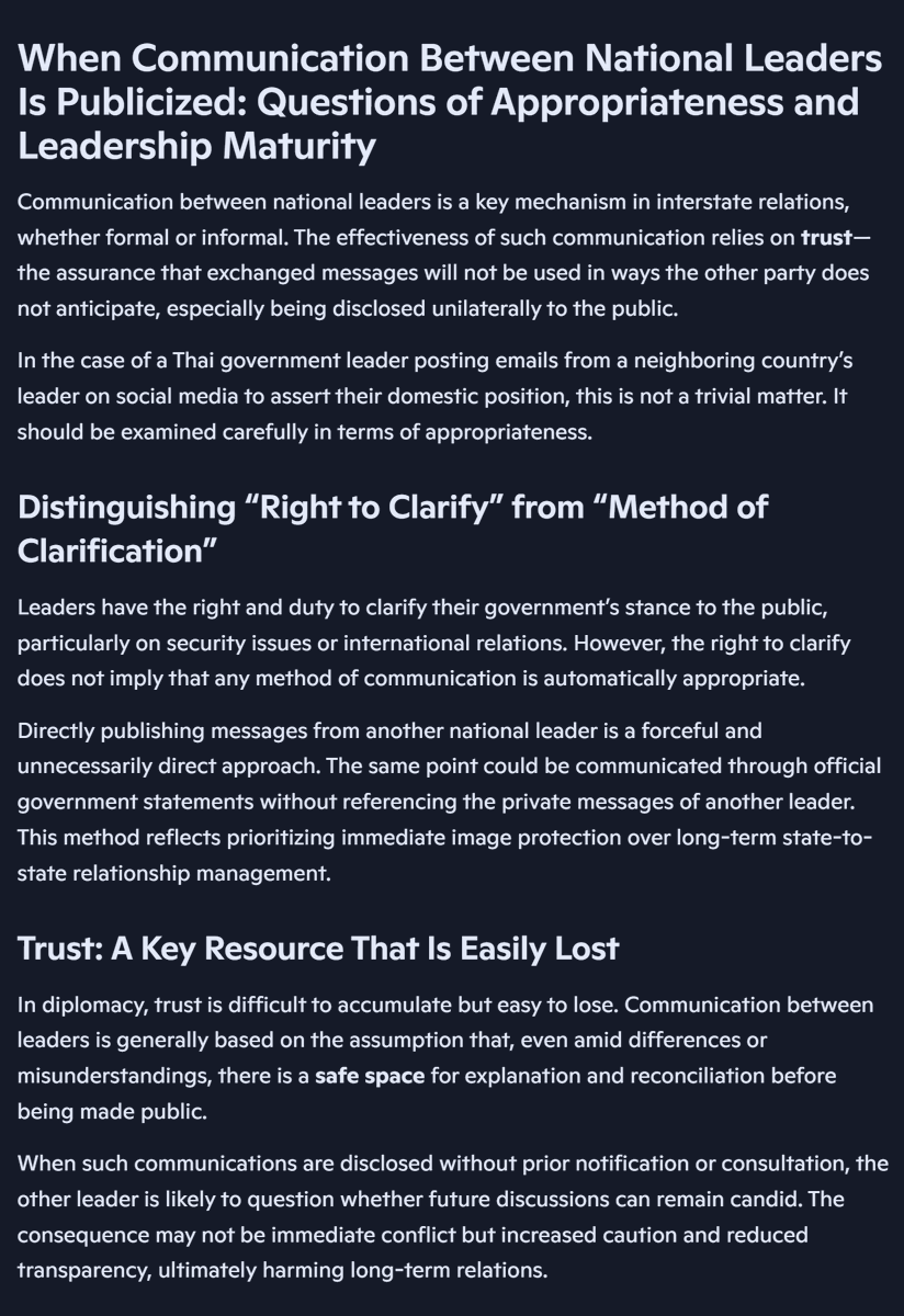 CaterpilaBlue's tweet photo. 3/When Communication Between National Leaders Is Publicized: Questions of Appropriateness and Leadership Maturity
#LeadershipMaturity
#Diplomacy
#TrustInLeadership
#InternationalRelations https://t.co/NqcjZjkX9S