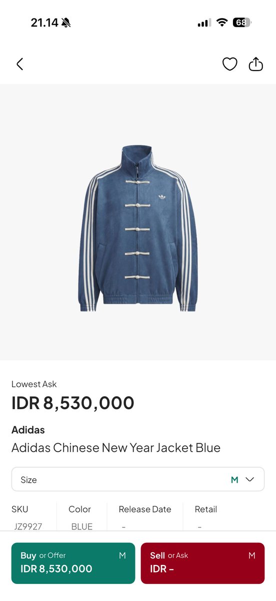 gua jastip bulan november dapet 3,5jt size M dan warnanya pun sama, dicek di kick avenue size M tembus 8,5jt, goreng terus wkwk