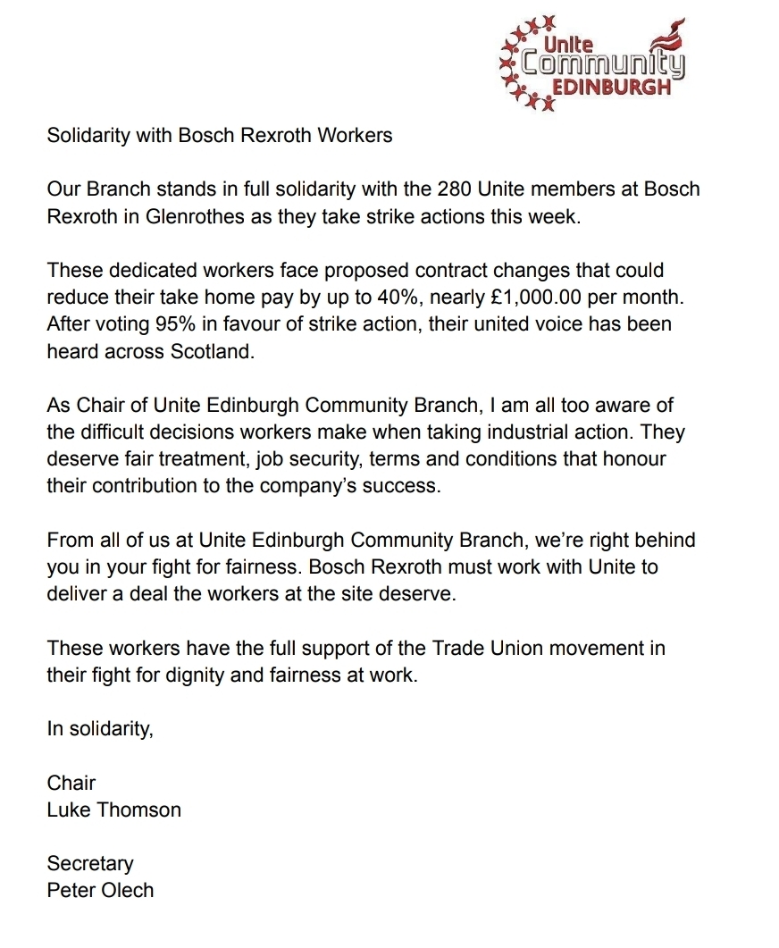 LukeThomsonLAB's tweet image. This week workers at Rexroth Glenrothes went on strike, after 95% voted against contract changes that would cut pay by up to 22%. To push for such a contract at any time of year is cruel but to do it at Christmas puts Scrooge to shame.

#scotland #fife #strike #unitetheunion
