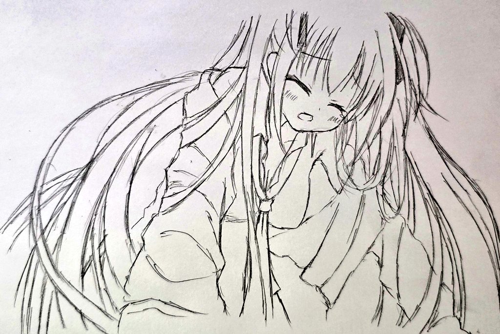 最近模写したゆずソフト作品たち('`) 