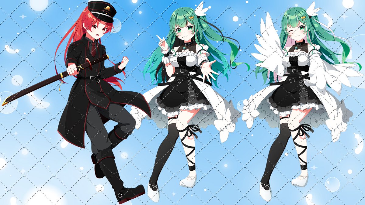 SDイラストに続き、お二方のイラストを描かせていただきました！