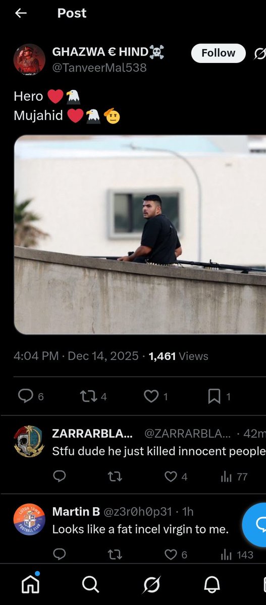 Sonuignitedmind's tweet photo. @majorgauravarya @IDF 1 🇵🇰ni is killing in 🇦🇺another is celebrating #bondibeach
#pakterrorstate #Terrorism #TerrorAttack https://t.co/QixWpGz9bL